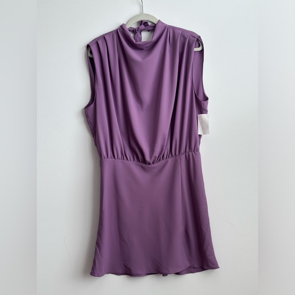 NWOT Amanda Uprichard Franny Mock-Neck Mini Dress Size XL $295 - Picture 8 of 10